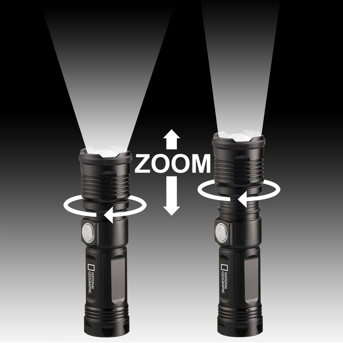 Ліхтар National Geographic Iluminos Led Zoom Flashlight 1000 lm (9082400)
