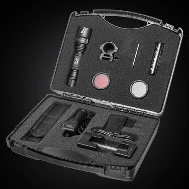 Ліхтар тактичний Mactronic Black Eye 650 (650 Lm) Recharg Type-C Gun Mount RGB Kit (L-MX532L-RC/SET3)