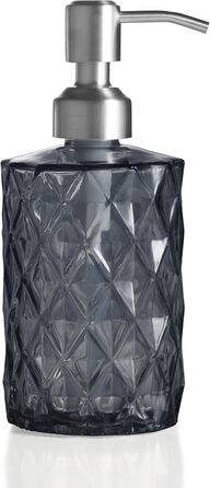 Скляний дозатор мила Ekirlin для кухні, ванної кімнати - багаторазова пляшка з прозорого скла для миття рук, скляний дозатор 340 м