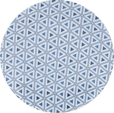 Набір посуду для кемпінгу з меламіну Bo-Camp, 16 предметів, синього кольору, з міксом тарілок та чашок