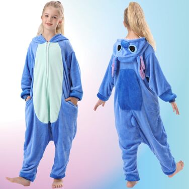 Кігурумі Стіч, фланель, костюм-комбінезон 4–5 років