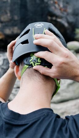 Шолом для скелелазіння Edelrid Zodiac 3R - розмір 55-61 см (зовнішня оболонка виготовлена з перероблених альпіністських мотузок) нічний