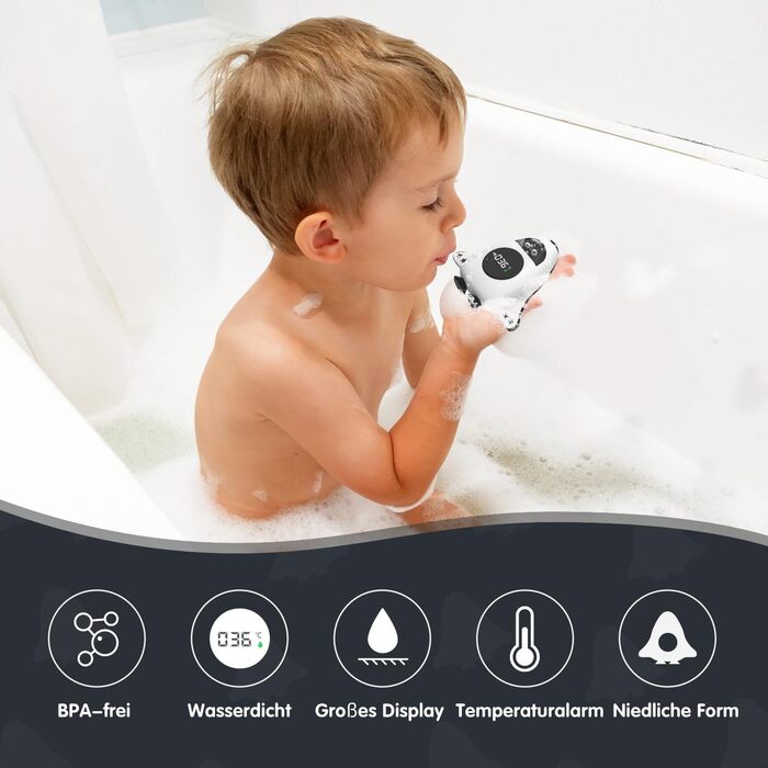 Дитячий термометр для ванни для новонароджених Цифрові термометри для ванн Дитячий термометр для ванни з візуальним сигналом Дитяч