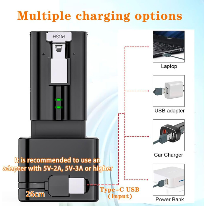 Слотовий зарядний пристрій, зарядна станція, підходить для дверних дзвінків Ring та акумуляторів камер, зі світлодіодним дисплеєм, сумісний з відеодомофоном 2/3/4/3 Plus/Spotlight Cam/Peephole Camera, 2 шт., 3-