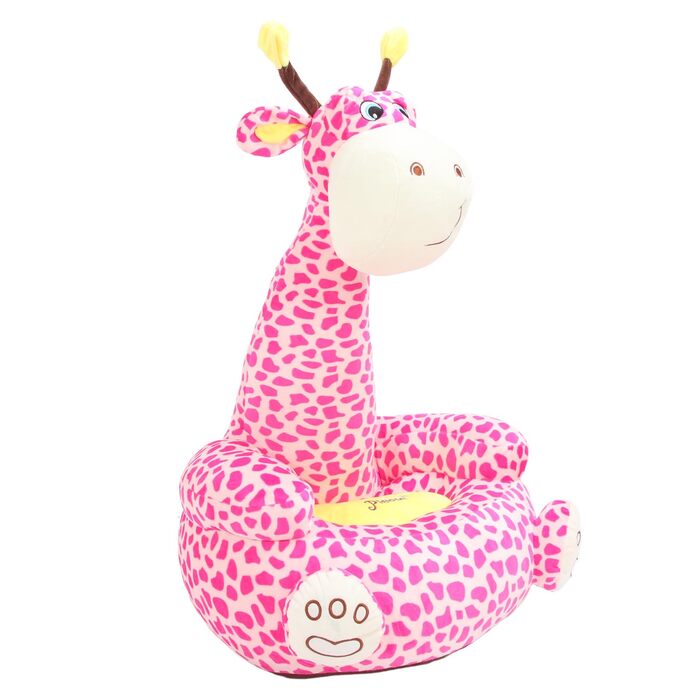 Дитяче крісло Cryfokt з мультфільмами, м&39яке незалежне космічне крісло, кришталевий оксамитовий матеріал для дому, дитячої кімнати, плюшеве крісло для малюків (рожевий олень)