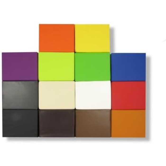 Куб для позиціонування з опорою на сходинки, куб для міжхребцевих дисків, куб для позиціонування, з мяким чохлом зі штучної шкіри, приблизно 50x45x40 см, бежевий