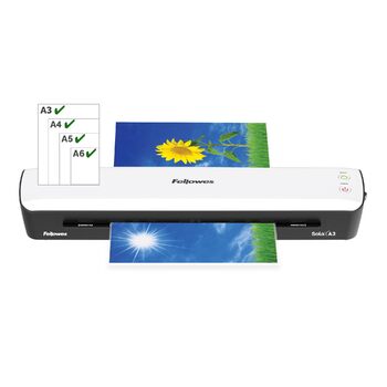 Ламінатор Fellowes Sola A3 для дому та домашнього офісу, для ламінування пакетів товщиною до 125 мікрон, без заїдання, ламінатор для ламінування фотографій, документів, рецептів, карток та багато іншого.
