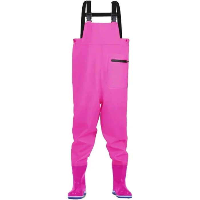 Дитячі вейдерси з чобітьми, доступні в 4 кольорах, дощовики на все тіло для дітей та підлітків, рибальські вейдерси, водонепроникні штани (жовті 34-35)