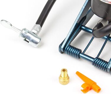 Ножний насос SKS GERMANY TWIN AIR, подвійний циліндр, до 5 бар/73 PSI, сталь