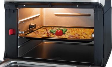 Аерофритюрниця ProfiCook XXL 9 автопрограм 1500 Вт 200 C Об'єм 11 л 4 рівні встановлення Нержавіюча сталь LED-дисплей Комплект аксесуарів PC-FR 1200, сталь-чорний
