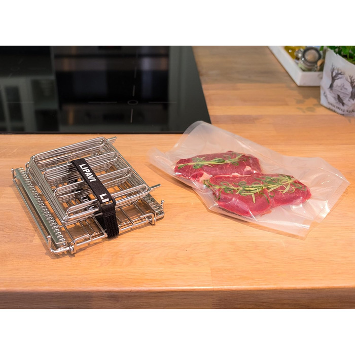 Рама LIPAVI L10 Sous-Vide Професійна рама су-від 316L Нержавіюча сталь Регульований, складаний розмір сімейства з нержавіючої сталі - Для контейнера C10