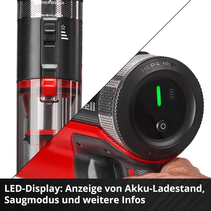 Акумуляторний стіковий пилосос Einhell TE-SV 18/270 Li BL-Solo
