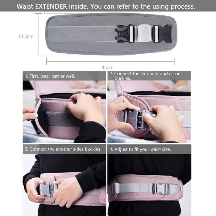 Новий сезонний сірий), 0-36 Months, 3D Air Mesh Baby Carrier Backpack for Newborns to Toddlers, Safety Standard Approved, Ergonomi