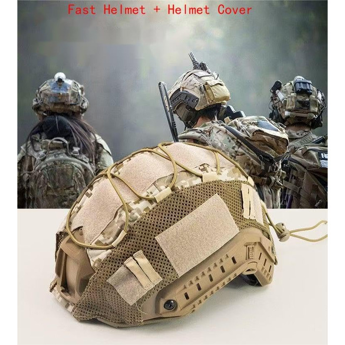 Тактичний шолом для пейнтболу, страйкболу та пейнтболу Rapid чохол, багатофункціональне захисне кріплення для ПНВ типу PJ, для спорту на свіжому повітрі, полювання, стрільби (чорний), один розмір