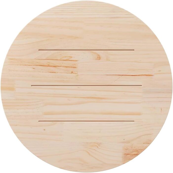 Кругла стільниця, соснова дерев&39яна панель, панель з масиву дерева, запасна частина для обіднього столу, журнального столика, садових столів. Міцна, легко чиститься, елегантний стиль, біла, Ø90x2,5 см, 90x2,5 см, білий