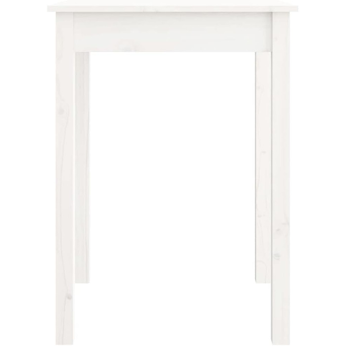 Обідній стіл, Місткий обідній стіл, Стіл для їдальні, кухні, ресторану, Кухонний стіл, Дерев&39яний обідній стіл, Білий масив сосни, 55 см