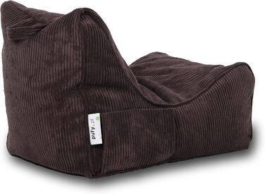 Крісло-мішок для вітальні - Оксамитовий пуф - М&39який пуф-мішок з кишенею та ручкою, м&39який - Крісло для відпочинку - В&39язаний табурет - Предмети дому - Віначча 29 розміру темно-коричневий 29 розміру