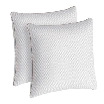 Подушка 80x80 см, комплект із 2 подушок зі знімним бамбуковим чохлом, м&39який наповнювач з мікрофібри, який можна прати, подушка для ліжка та декоративна подушка для дивана або ліжка