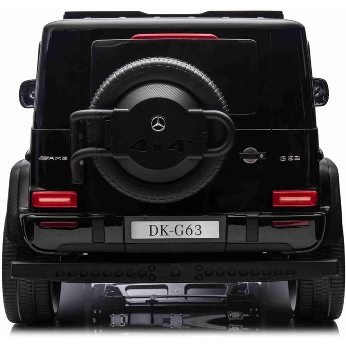 Дитячий електромобіль 4х4 12V 2-місний Mercedes AMG G63 G Class, чорний, MP3 плеєр з USB/AUX входом, акумулятор 12V14Ah, підвіска