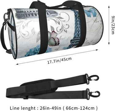 Спортивна сумка для подорожей, стильна з квітковим принтом, дорожня сумка на ніч, чорна, універсальний розмір