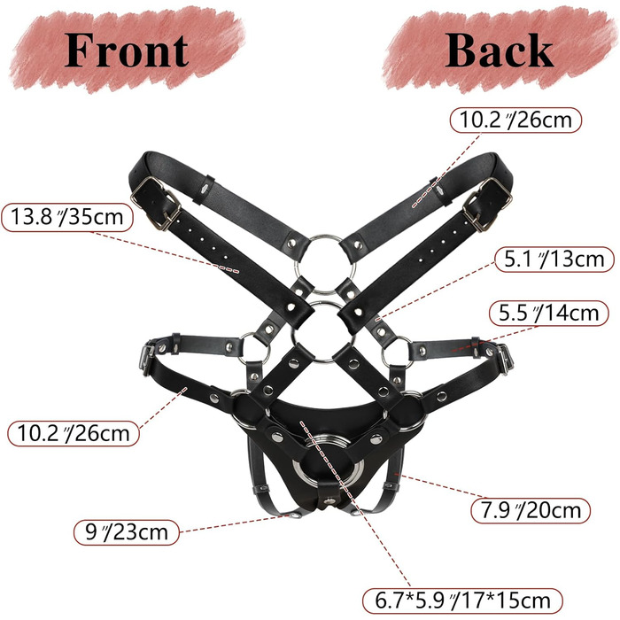 Страпон Klpertoror, регульований, високий пояс, чорний
