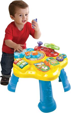 Ігровий стіл Vtech Baby Adventure 12-36 місяців і дитячий візок для ігор і прогулянок ходунки для немовлят з регульованою швидкістю, музикою та знімною ігровою дошкою Для дітей від 12 до 36 місяців Пакувальний набір EasyMail з автошколою