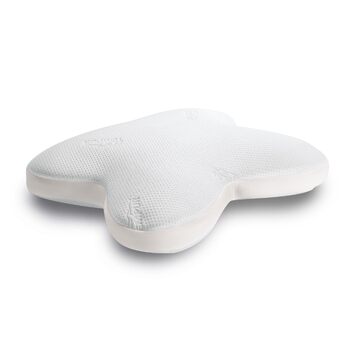 Подушка для сну TEMPUR Ombracio, ергономічна подушка у формі метелика для тих, хто спить на животі, середньої жорсткості, 60 x 50 x 10 см, біла (модель-наступник подушки)