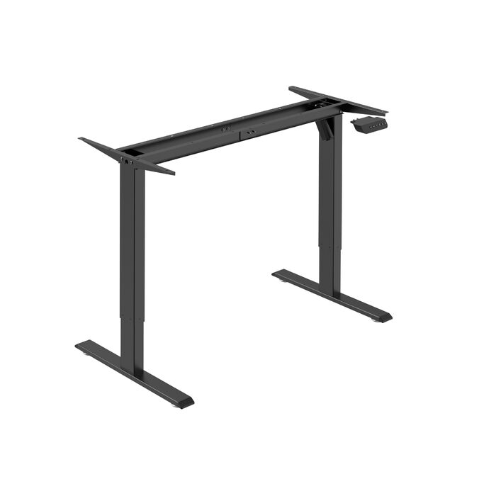 Рама Bisley E-StarterTech, Легка електрична настільна рама з одним двигуном, Максимальна швидкість 16 мм/с, Розміри В 700-1120 x Ш 1000-1600 x Г 600-800 мм, Колір чорний 333 чорний