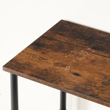 Ярусна книжкова полиця HOOBRO, окремостояча полиця в ретро стилі, полиця для DVD, офісна полиця, відкриті полиці, легке складання, для вітальні, офісу, вінтажний коричневий та чорний EBF165SJ01 38 x 28 x 166,5 см, рустикальний коричневий чорний, 6-