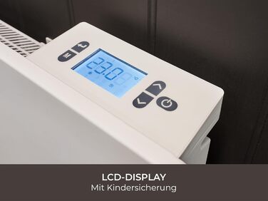 Електричний радіатор Adam Solis з керамічним сердечником потужністю 1500 Вт білого кольору