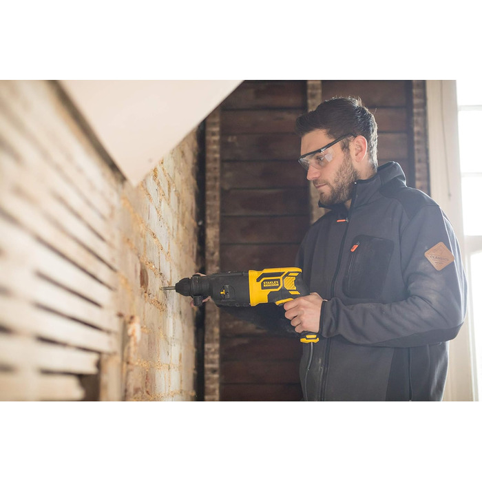 Перфоратор Stanley FatMax 750 Вт SDS-plus FME500K (1,8 джоулів, пневматичний ударний механізм, обертання вправо/вліво, для ударног