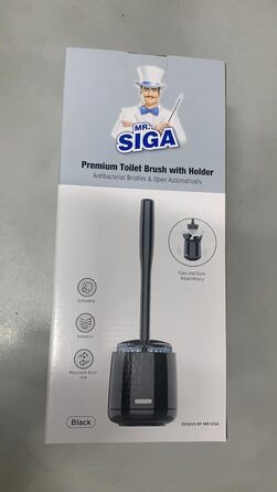 Щітка для унітазу MR.SIGA щітка для унітазу та тримач з контейнером для швидкого висихання та фіксованою ручкою, преміальна щітка