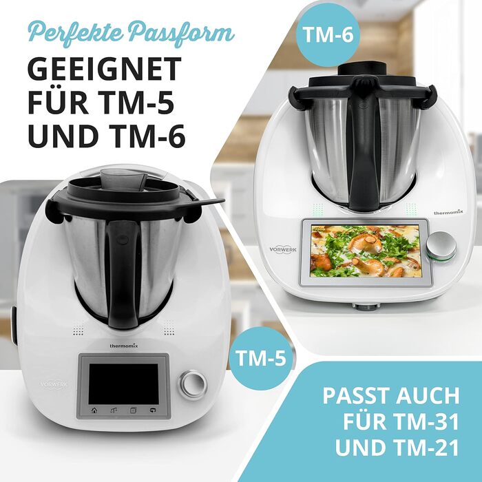 Паровий дивертор для Thermomix TM5 TM6 Паровий розрядник для захисту навісних шаф Кухонні аксесуари для відведення пари для Vorwerk TM-5 TM-6 для TM5/6 - Антрацит