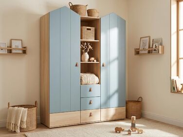 Шафа-купе з двома дверима та плавним закриттям/демпфіруванням дверей, колір дуба Нагано, висока якість