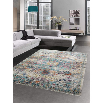 Відкритий східний килим орнаменти вітальні килим для вітальні вінтажний в сіро-блакитному кольорі розмір 160х230 см 160х230 см сір