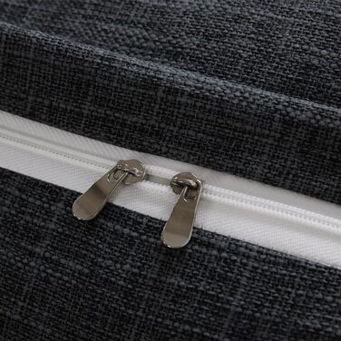 Подушка-клін, трикутна, валик для шиї, велика подушка для спини, бавовна та льон, підставка для читання для ліжка, подушка для читання, знімна (темно-сіра, 200 x 50 x 20 см, бавовна та льон) Темно-сіра бавовна та льон 200*50*20 см