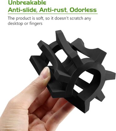 Довговічна силіконова мильниця Topsky 2 шт. з самозливним дизайном для кухні, душової, ванної кімнати (чорна) - зберігайте мило св