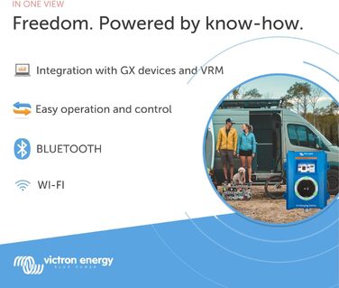 Зарядна станція для електромобілів Victron Energy, 170-265 В змінного струму 22 кВт, зарядний пристрій для електромобіля, підтримка Wi-Fi та Bluetooth