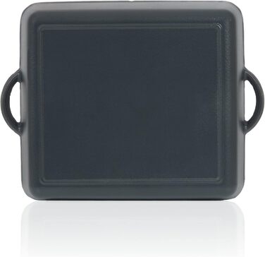 Чавунна емальована жаровня Mahlzeit 10,5 л Blue Berry жаровня 2в1 зі сковородою жаровня з кришкою, безпечна для духовки, емальован