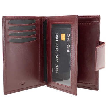 Гаманець жіночий шкіряний Semi Line RFID Dark Red (P8261-2)