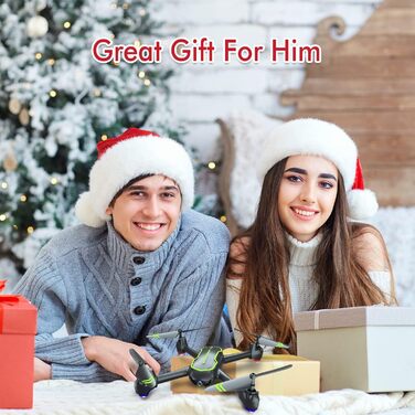 Дрон із камерою HD 1080p для початківців, RC Quadrocopter Drones/GPS Automatic Return/32 хв польоту/Follow Me (ідея подарунка)