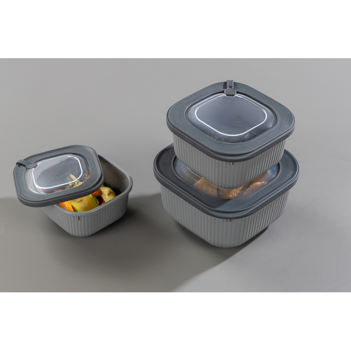 Контейнер 1,1 л Line Box Gray Idea Home