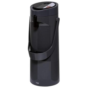 Термос Emsa 515706 з насосом Ponza, ємність 1,9 л, ізольована чашка, важіль тиску, знімний піддон для крапель, антрацит