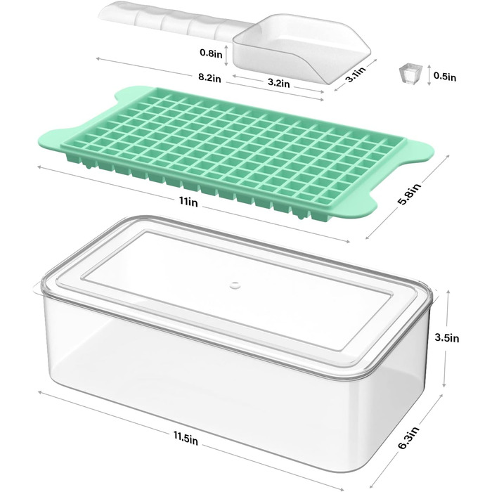 Форма для морозильної камери Невеликий лоток для льоду з лотком для льоду - 135 4 шт. форма для льоду для охолодження напоїв, міні