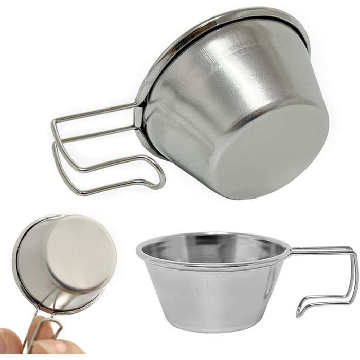 Корозійностійка кружка для активного відпочинку, 50 мл, безпечна для харчових продуктів, текстура з нержавіючої сталі, кава, підходить для гір та екскурсій, кава для походів