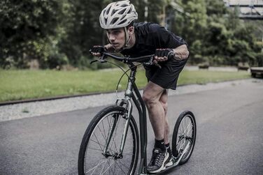 Самокат Yedoo S2620 - до 130 кг, самокат з пневматичними шинами 26/20 - самокат для дорослих, самокат для собак silvergold