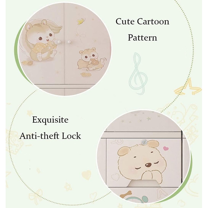 Кошики для зберігання CONGRUI дводверна шафа для зберігання для дому, вітальні, дитячої кімнати, з однією шухлядою, пластикова, ди