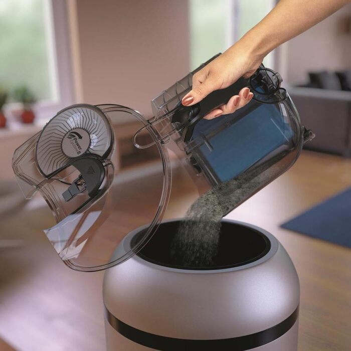 Безмішковий пилосос (900 Вт, об'єм для пилу 2 л, додаткова турбо-насадка для шерсті домашніх тварин) синій/чорний, 9745/09 PowerPr