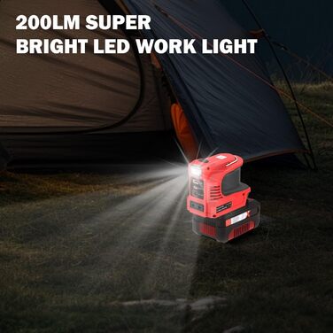 Інверторний блок живлення 220 Вт для акумулятора Einhell 18 В, інверторний генератор постійного струму 18 В на змінний струм 220 В, USB-адаптер живлення для Einhell Power X-Change з портом постійного струму, світлодіодним підсвічуванням та розеткою змінно