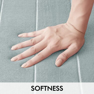 Килимок для ванни MIULEE з піни з ефектом пам&39яті, водопоглинаючий килимок для ванної кімнати, килимок для душу, нековзний, можна прати, 70x120 см, світло-сірий, 70 x 120 см (прямокутний), світло-сірий